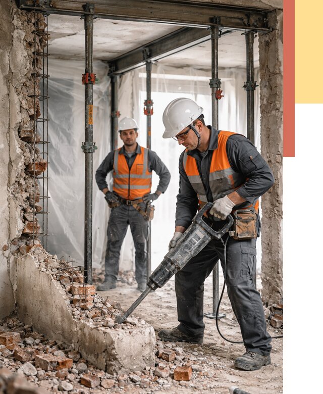 Снос несущих стен в Нижнем Новгороде от 10682 руб. — демонтаж несущей стены под ключ | ОТДЕЛОЧНИК-Ннн