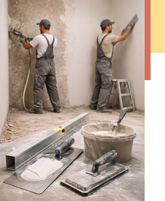 Штукатурка стен под обои в Нижнем Новгороде от 4689 руб./м2 — выравнивание под обои | ОТДЕЛОЧНИК-Ннн