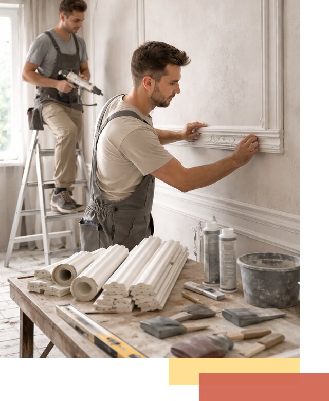 Монтаж лепнины на стены в Нижнем Новгороде профессионально и качественно