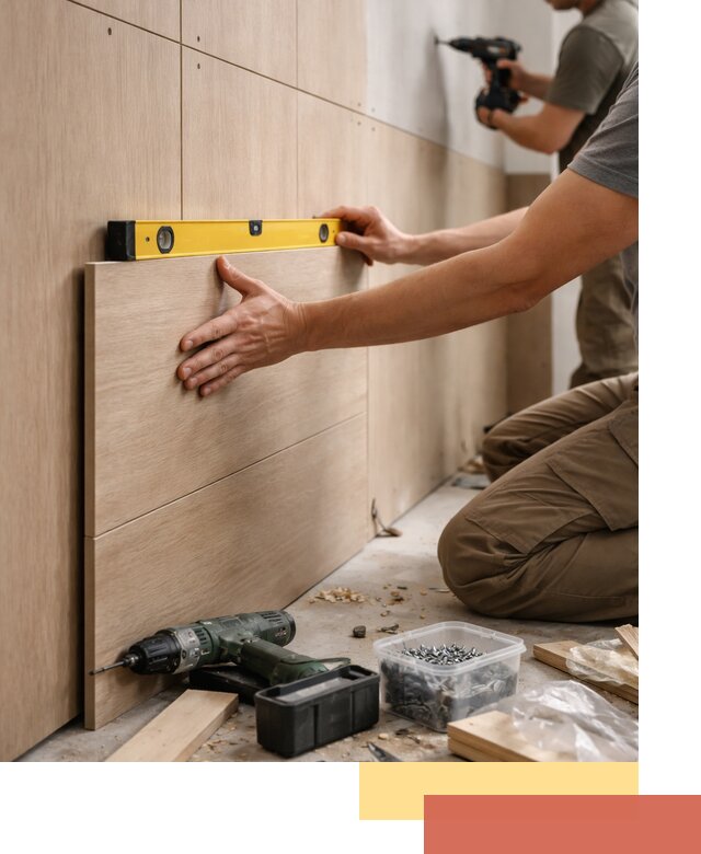 Профессиональный монтаж МДФ панелей на стены в Нижнем Новгороде