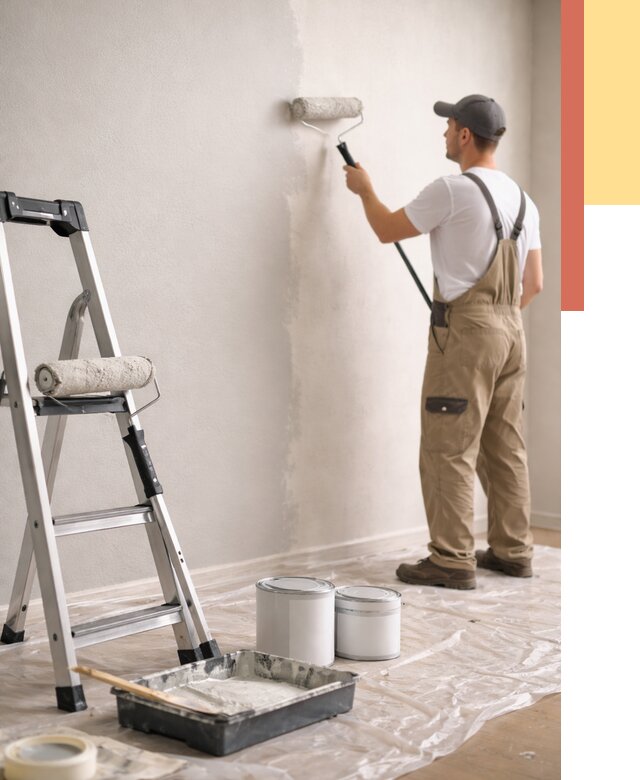 Покраска стен латексной краской в Нижнем Новгороде от 4689 руб. за м2 | ОТДЕЛОЧНИК-Ннн