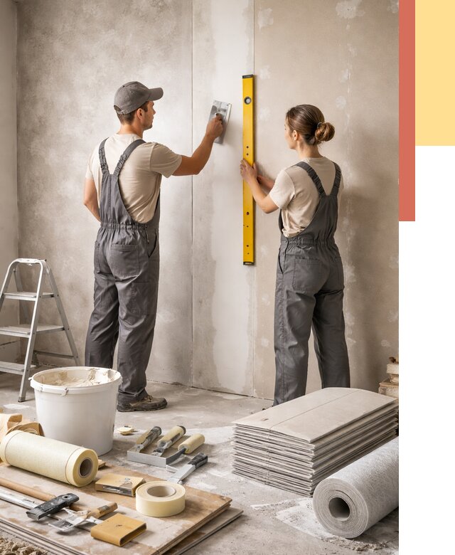 Отделка стен в Нижнем Новгороде от 1563 руб/м² — недорого, быстро, под ключ | ОТДЕЛОЧНИК-Ннн