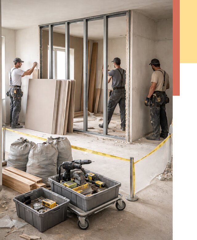 Перенос гипсокартонной перегородки в Нижнем Новгороде под ключ от 4689 руб. | Демонтаж и монтаж – ОТДЕЛОЧНИК-Ннн