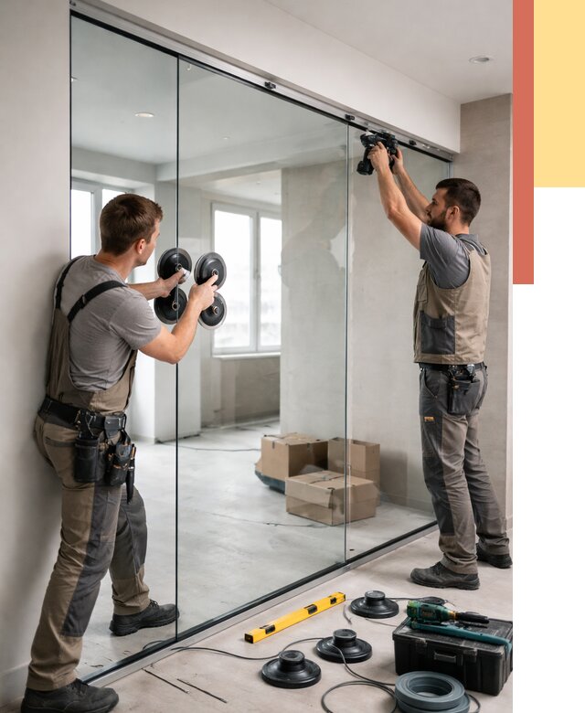 Монтаж стеклянных перегородок в Нижнем Новгороде от 6774 руб. | ОТДЕЛОЧНИК-Ннн