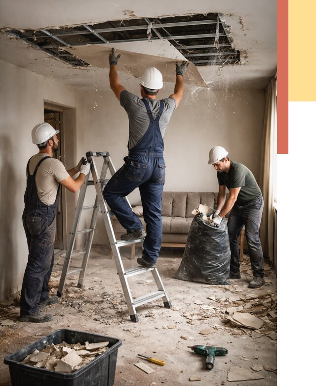 Демонтаж гипсокартонного потолка в Нижнем Новгороде от 438 руб. за м2 — ОТДЕЛОЧНИК-Ннн