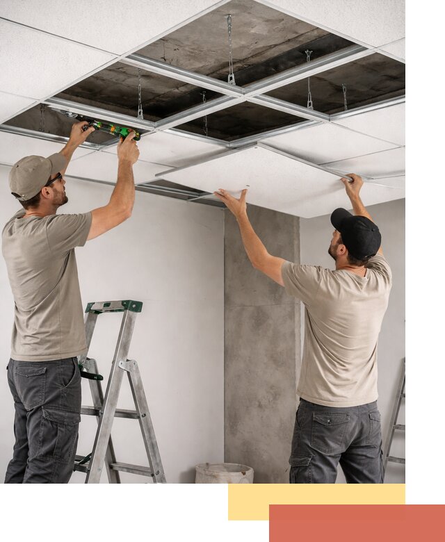 Монтаж потолка Армстронг под ключ в Нижнем Новгороде